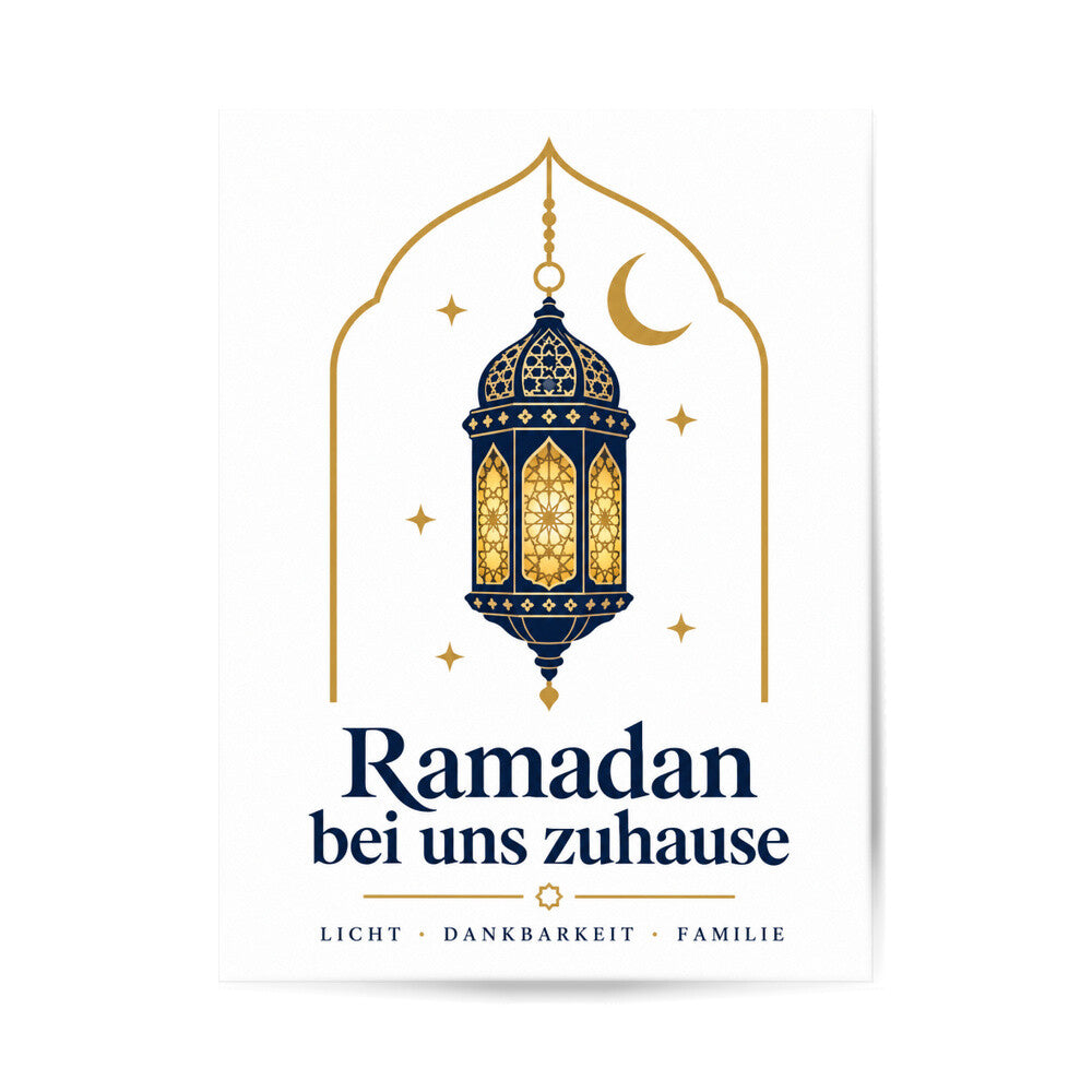 Poster „Ramadan bei uns zuhause“ 30 × 40 cm