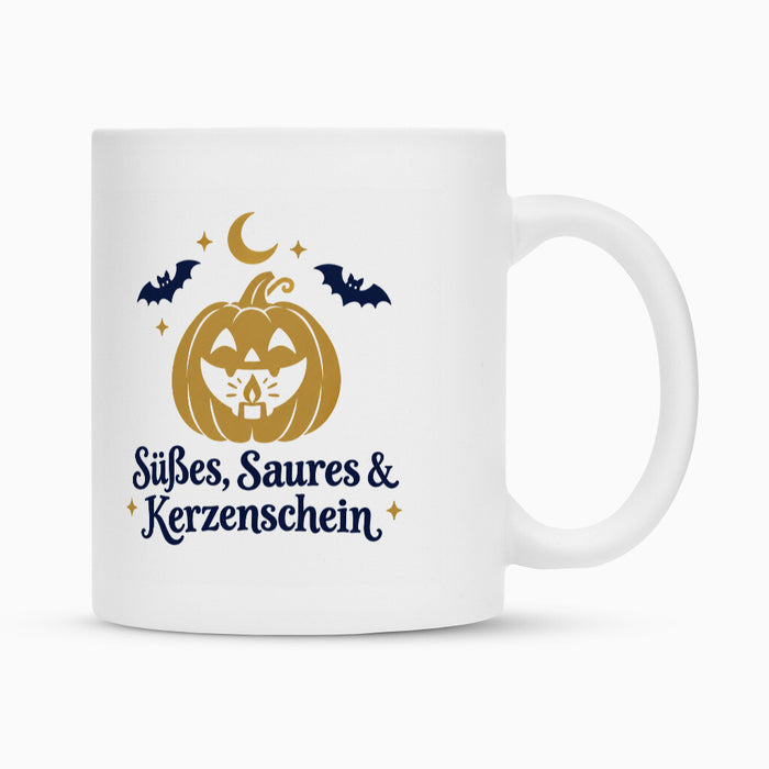 Tasse „Süßes, Saures & Kerzenschein“
